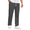 Dark Gray, variant on Men's Casual Pleated Chino Pants Elastic Waist Drawstring Lightweight Pants with Pockets