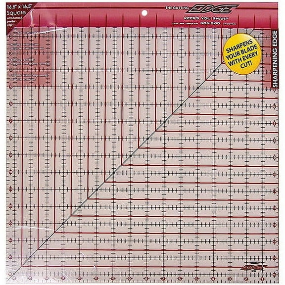 Sullivans The Cutting EDGE Frosted Ruler, 16-1/2" x 16-1/2"