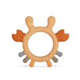 thumbnail image 1 of Anillo de silicona para cangrejo Teether Cuebo, sin BPA, para bebés y niñas, 1 of 6