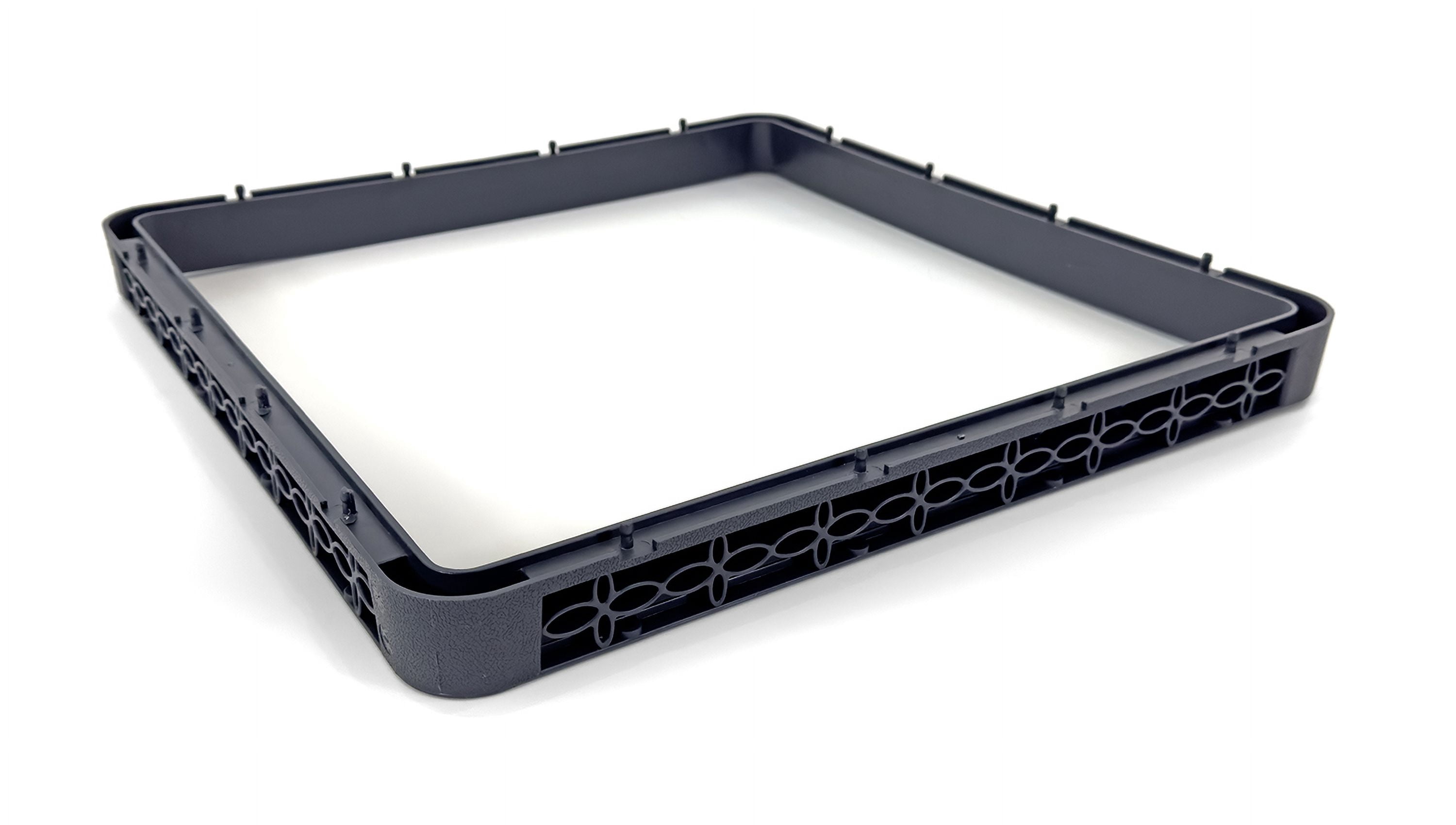 Full-Size Open Glass Rack Extender | Full-Size Combination | Polypropylene | Gray. (2 Pack)