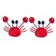 thumbnail image 2 of Crab Hat Funny 2Pcs for Party Decoration Halloween Mardi Gras Seafood Festival Cosplay Prop Red 3D Design, 2 of 4