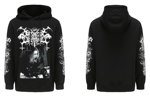 Satanic Warmaster Black Heavy Metal Hoodie Sweatshirts Mens Long