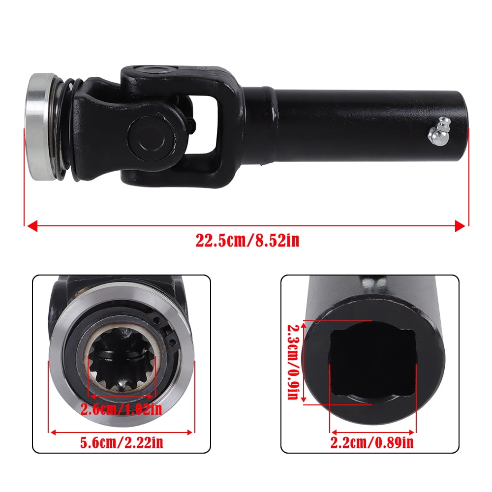 waltyotur PTO Half Shaft Female For Grasshopper 398914 U-Joint Coupler Deck Drive For 3344