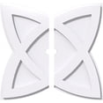 thumbnail image 1 of Ekena Millwork CMP16CM2-01000 16 in. OD x 1 in. ID Square Cosmo Architectural Grade PVC Contemporary Ceiling Medallion - 2 Piece, 1 of 1