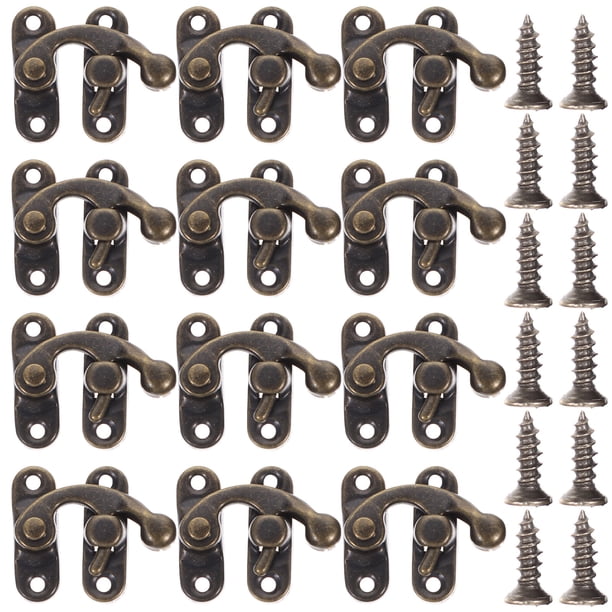WORGEOUS 40pcs Right Latch Hook Swing Arm HaSp HASP Jewelry Box Box HaSp Patch