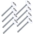 thumbnail image 1 of PinesC 8 Pcs Rouleaux de Porte de Garage Poignée de Porte de Garage Porte Coulissante de Placard Rouleau de Porte de Garage Charnières Rouleaux de Roulettes Robustes Remplacement Voiture Nylon Blanc, 1 of 5