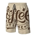 thumbnail image 5 of Naloa Coffee Time (2) Men's Beach Shorts, Surfing shorts, Swim trunks, Quick Dry Swim Trunks for Surfing Beach Fun - Large, 5 of 9