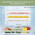 thumbnail image 3 of Contenedor de Fiambrera de 4 para Refrigerador, Contenedor de Almacenamiento de Tocino, Caja de Almacenamiento de Alimentos para Refrigerador, 3 of 5