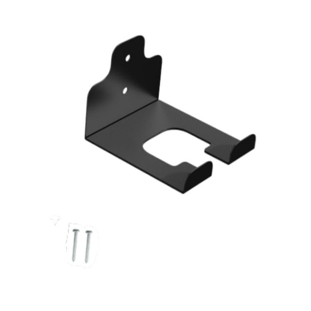 Soporte de pared para desbrozadora, ahorra espacio, versátil, para herramientas eléctricas de jardín, colgador para desbrozadora, ideal para el hogar Negro