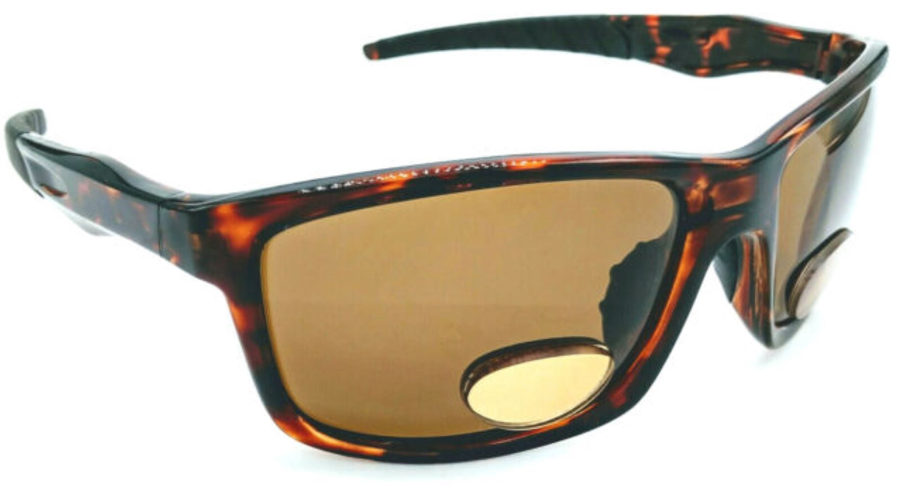 KnotMaster Snake II Demi Brown Polarized Bifocal Fishing Sunglasses Readers Unisex Sports +1.50 Brown Bifocal Lenses