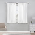 thumbnail image 4 of 2 Panels Linen Curtains Set for Living Room Bedroom, Light Filtering Textured Soft Window Curtain, Airy Soft Rod Pocket Elegant Drapes, 4 of 8