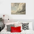 thumbnail image 4 of GOSMITH  Vintage Canvas Wall Art Classical Landscape Paints Study of Clouds with a Sunset Room Decor Natural Framed, 4 of 4