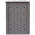 thumbnail image 2 of vidaXL Garden Composter Brown 60x60x83 cm 300 L Plastic Rattan, 2 of 5
