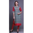 thumbnail image 2 of Bimba Women Straight Kurta Printed Indian Top EthnicKurti, 2 of 6