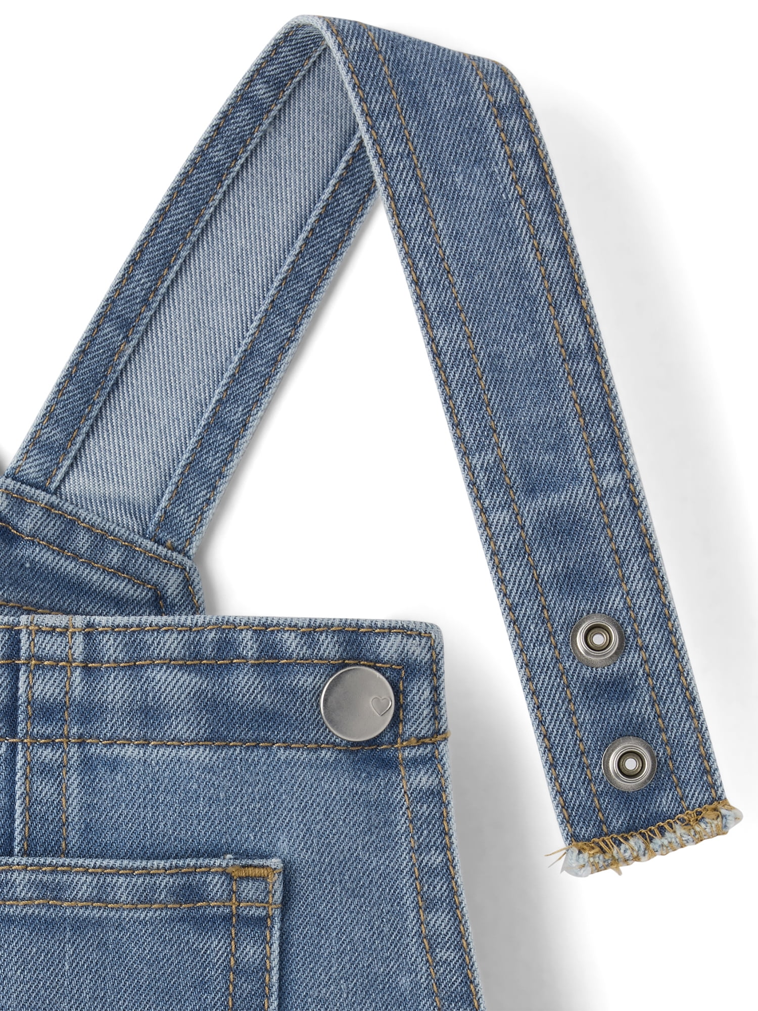 The Children's Place Baby & Toddler Girl Sleeveless Denim Shortalls, Sizes 6M-5T