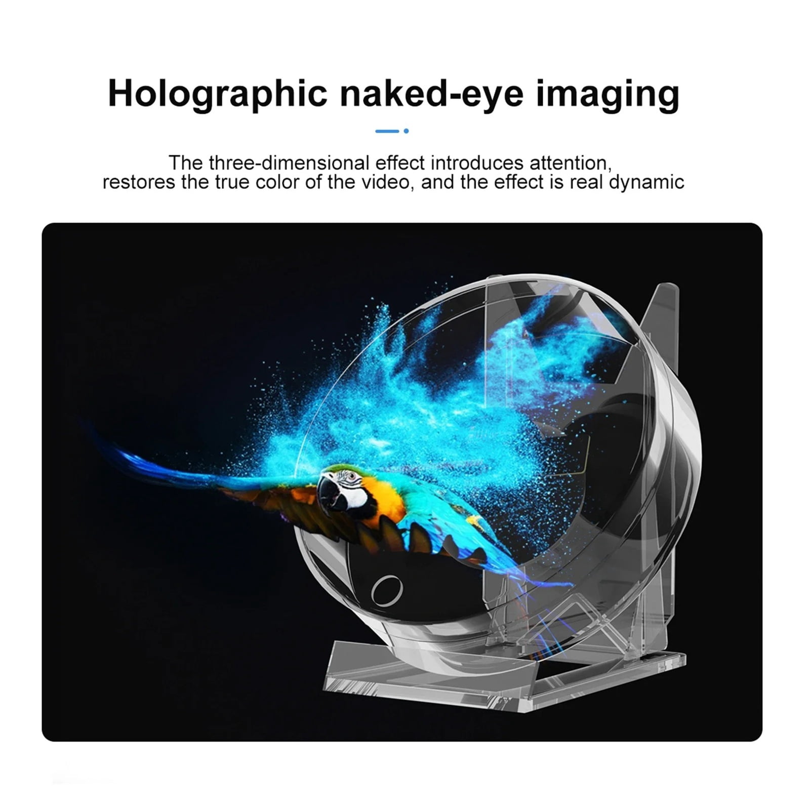 Mini 3D Holographic Projector Fan Desktop LED Advertising Machine Hologram Picture Video Display
