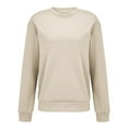 thumbnail image 3 of BODOAO Oversized Sweatshirt for Women,2025 Fall Casual Crewneck Pullover Sweatshirt Soft Comfy Long Sleeve Sweatshirt Loose Fit Cute Hoodies Y2K Tunic Tops Sweaters Comfy Fall Fashion Outfits Beige L, 3 of 9