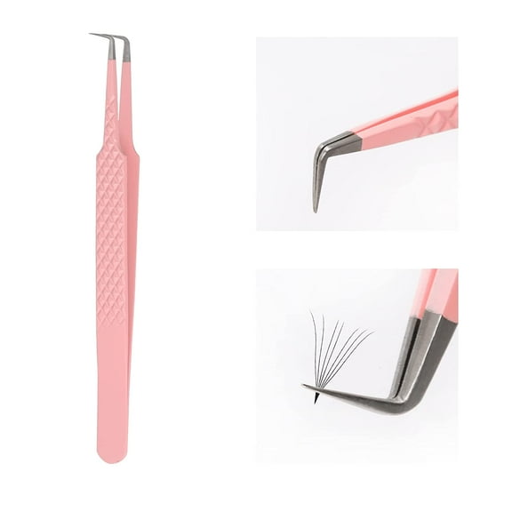 Lash Tweezers for Eyelash Extensions Professional Japanese Stainless Steel Precision Lash Extension Tweezers Precise Individual Lashes Tweezers