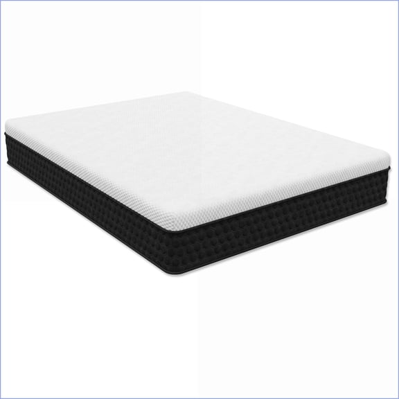 Mattresses California King 12” Medium Hybrid with Cool-Touch Fabric, Copper Foam | , Made in USA | White | Foam Spring