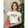 thumbnail image 2 of Holly Jolly - Festive Christmas Tee, 2 of 4