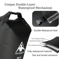 thumbnail image 3 of Mochila seca impermeable Oak-Sports de 10L para natación en negro, 3 of 6