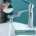 thumbnail image 4 of 1080 °   Rotatable Extension Faucet Sprayer Head 2 Spray Modes Universal Bathroom Tap Extend Adapter Aerator, 4 of 8