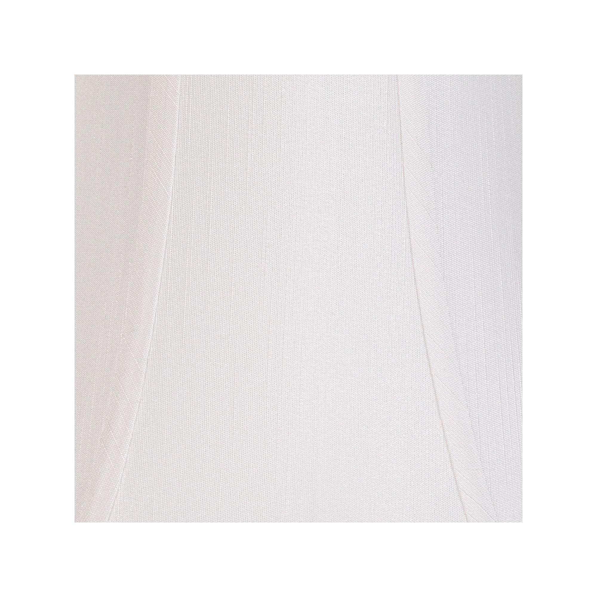 Imperial Shade White Medium Bell Lamp Shade 7" Top x 14" Bottom x 11" Slant x 10.5" High (Spider) Replacement with Harp and Finial
