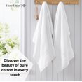 thumbnail image 3 of Juego de toallas de baño LANE LINEN, color blanco, 100% algodón, paquete de 4 unidades, 35 x 66 cm, 3 of 9