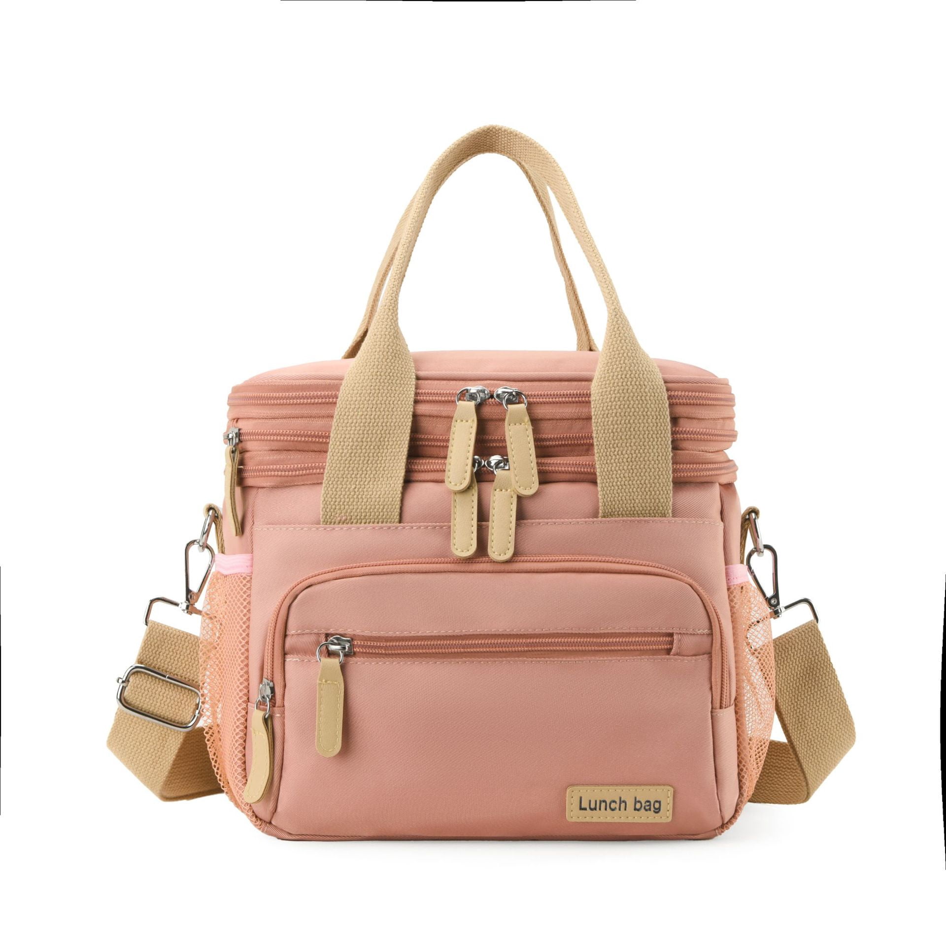 Lunch Bag for Women, Loncheras Para Mujer, Leakproof Insulated Large Lunchbox Dual Compartment Lunch Box Adult For Work Beach Picnic Hiking