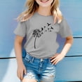 thumbnail image 2 of Unisex Kids Printed Tee Vacation Cartoon Cat Boys Girls Funny T-Shirts Top For 3-13Y Casual Child Dailywear, 2 of 4