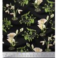 thumbnail image 1 of Soimoi Cotton Duck Fabric Leaves & Flower Printed Craft Fabric by The Yard 42 Inch Wide, 1 of 1