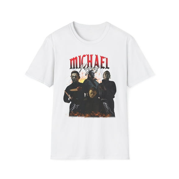 Michael Myers, Gildan Unisex Softstyle T-Shirt, Horror Graphic Tee, S-3XL