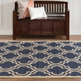 thumbnail image 4 of Linon Home Décor Innovations Area Rug Collection, Navy and Tan, 9.5' x 6.5', 4 of 7