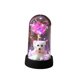 thumbnail image 2 of Adornos De Plástico 1Pcs Valentine's Day Preserved Flower and Bear Bow Rose Ornament with Ambient LED Night Light Romantic Decorative Gift for Desktop or Bedside 8.5x15.5CM JASKFLY, 2 of 9