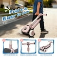 thumbnail image 3 of Track Seven Kids Ride On 3-Wheel Scooter W/Buildable Blocks, PU Flashing Wheels, 5-Position Height Adjustable, Folding Kick Scooter for Kids Aged 3+, Purple, 3 of 9