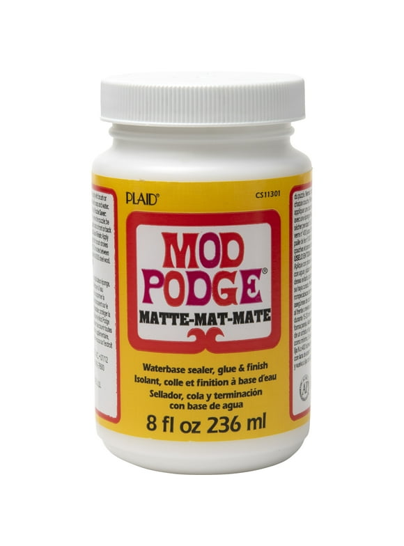 Mod Podge WMCS11301CA Sealer, Glue, and Finish, Matte Finish, Clear, 8 fl oz