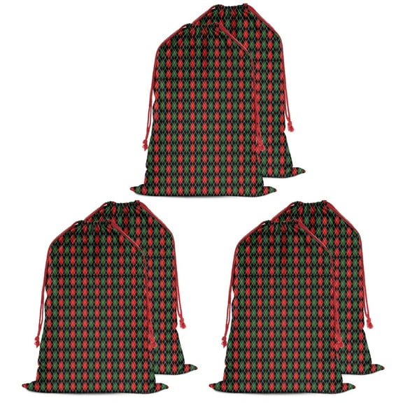 Christmas Bags Drawstring,Multicolor Christmas Pattern Large Xmas Christmas Gift Bags,Reusable for Xmas and New Year Party Favors and Supplies,27.6" X 19.7"