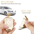 thumbnail image 5 of OFFCURVE Key Fob Cover with keychain for GMC Yukon/Yukon XL Terrain Acadia Sierra Key Fob Case for Chevy Chevrolet Suburban Tahoe Car Accessories Smart 6 Buttons Key Protector, White, 5 of 6