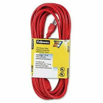 

Fellowes Indoor/Outdoor 3-Prong Plug Extension Cord 25-ft. Orange