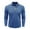 Blue, variant on Men Polos Shirts,Solid Color Long Sleeved Turndown Button Henley Shirt Office Casual Business Blouses Outdoor Gym Workout Sport Tops Mens Fall Winter Classic Basic Tees S-3XL