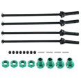 thumbnail image 3 of Eje de transmisión delantero y trasero de metal de 4 piezas CVD con rueda extendida Hex para 1/10 Arrma Kraton Outcast Upgrades Parts, verde, 3 of 5