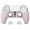 S_Cherry Blossoms Pink, variant on PlayVital Transparent Clear White Pure Series Anti-Slip Silicone Cover Skin for PS5 Controller, Soft Rubber Case for PS5 Wireless Controller with Clear White Thumb Grip Caps