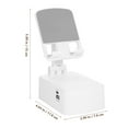thumbnail image 2 of FUTUREORYY Desk Speaker Stand ABS White 1Set For Tech Users, 2 of 6