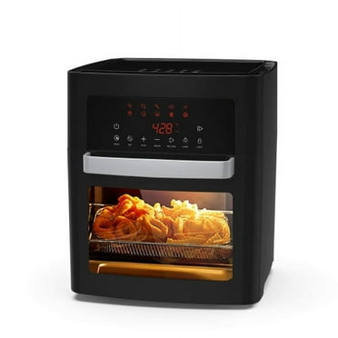  Air Fryer Compact Air fryer for Quick & Easy Meals in Minutes, Features Hi-Fry Technology for Extra Crisp, Touchscreen Controls with 5 Presets, Nonstick & Dishwasher Safe Basket - Black