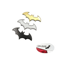 thumbnail image 1 of 3pcs 3D Car Exterior Decal Metal Bat Car Logo Modified Car Body Decal, 1 of 6