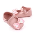 thumbnail image 3 of nvzhuang Baby Girls Cute Moccasinss Bow Decor PU Leather Flats Shoes Non-Slip Summer Princess Shoes, 3 of 6