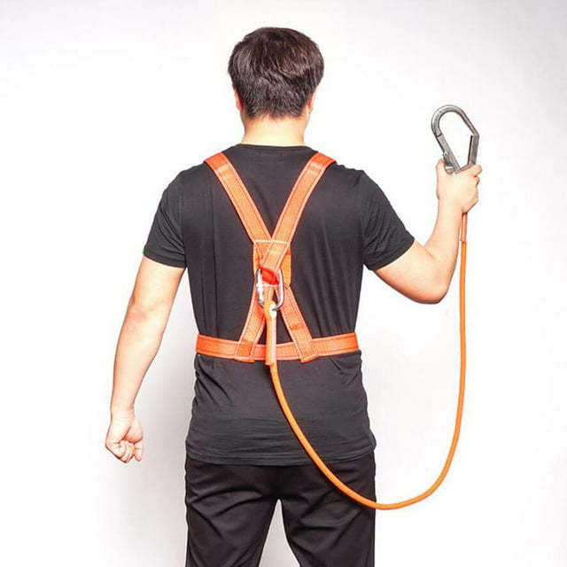 Shock Absorbing Lanyard Double Leg Fall Protection / Carabiner S