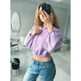 thumbnail image 6 of Cloud Cropped Hoodie (L, Pink), 6 of 6