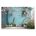 thumbnail image 2 of Fiudx Fondo de Pascua, Tela para Fotografía con Corona de Primavera Vibrante, Poliéster Resistente, Tamaño Amplio para Eventos Festivos, Ideal para Celebraciones o Decoración Del Hogar, Fácil de Mant, 2 of 6