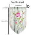 thumbnail image 7 of Wukai Vintage Wood Background with Floral Print Garden Flag 12.5x18 Inch Double Sided Sun-resistant Rain-resistant, Wrinkle-resistant Colorfast(Only Flag), 7 of 7